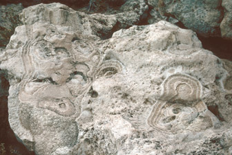 Broken tufa mound